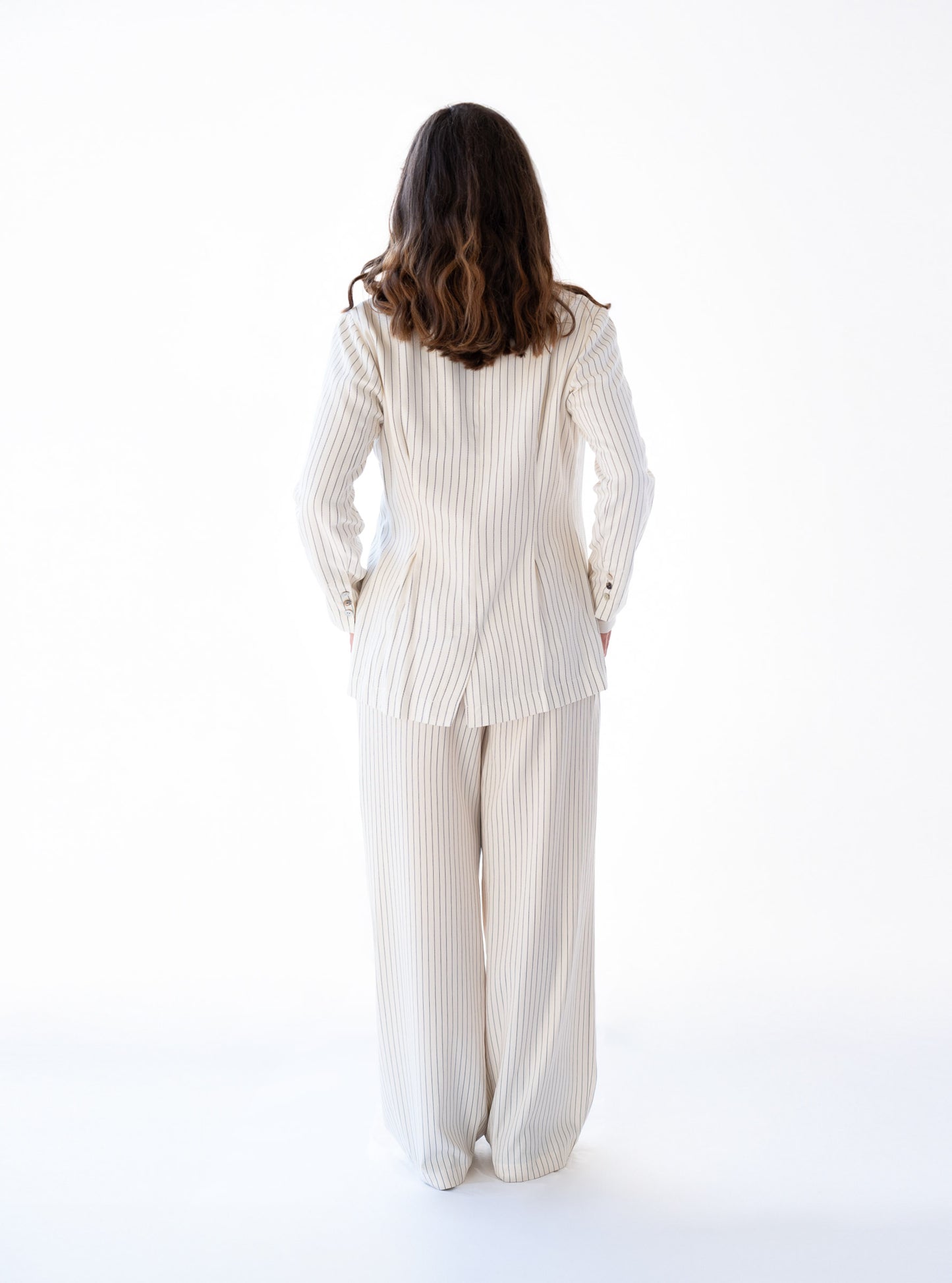 Pin-striped Jacket - Seaweed & Eucalyptus