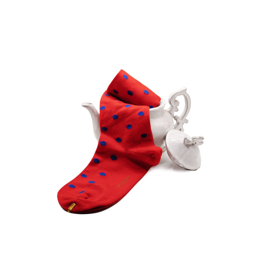Tabinotabi Socks Red With Dots